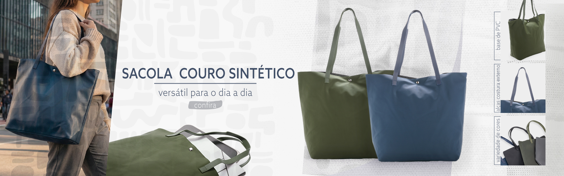 Sacola Couro Sintético